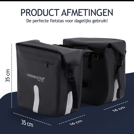 Hikemeister ® Paris - 46L -Dubbele fietstas