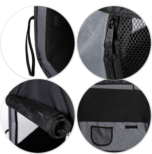 Meisterpet - XXL Opvouwbare puppyren - 130 x 130 x 60 cm - met gratis dieren verzorging set t.w.v. €19.99