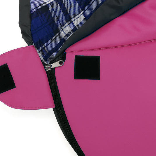 HikeMeister ® Mummy slaapzak Xtreme Fuchsia 1800 gram ! met katoenen binnen voering windstopper en thermokraag