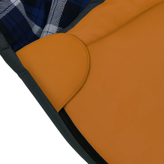 HikeMeister ® Mummy slaapzak Xtreme Oranje 1800 gram ! met katoenen binnen voering windstopper en thermokraag