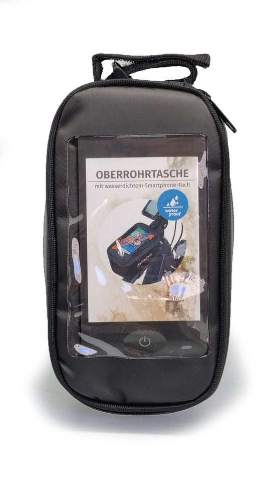 HikeMeister® Prophete 1 Liter telefoonhouder met opbergruimte telefoontas fietstas waterdichte telefoonhouder voor op stuur of frame bovenbuis - Geschikt voor smartphones tot 5,5''